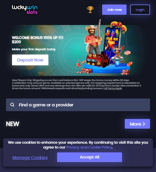 LuckyWinSlots Casino Mobile screenshot